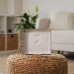 Bo�te � empreintes baby box carr�e jolis c?urs