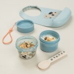 Bo�te � go�ter double petit tiny farm bleu