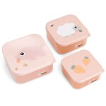 Bo�te � go�ter lot de 3 tiny farm rose