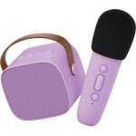 Bote karaok enceinte et micro lila