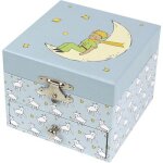 Bote  musique cube le petit prince bleu clair