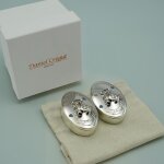 Bo�tes premi�re dent et premi�re boucle de cheveux personnalisables (m�tal argent�)