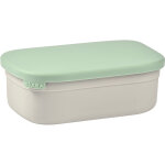 Bo�te repas en inox gris velours - vert sauge