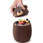 Bo�te repas isotherme bestie foodie ours brun (600 ml)