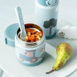 Bo�te repas isotherme tiny farm bleu (300 ml)
