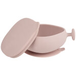 Bol � ventouse et couvercle blush