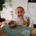Bol � ventouse en silicone natural