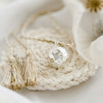 Bola de grossesse pleine lune cordon moka (plaqu� argent 925)