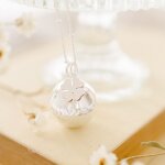 Bola de grossesse gri - gri tr�fle cha�ne (plaqu� argent 925)