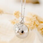Bola de grossesse gri - gri arbre de vie cha�ne (plaqu� argent 925)