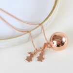 Bola de grossesse gri - gri jumeaux cha�ne (or rose)