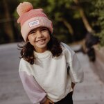 Bonnet color block blush (2 - 5 ans)