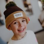 Bonnet color block pistachio (2 - 5 ans)