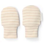 Moufles anti - griffures soft beige stripe (one size)