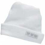 Bonnet de naissance en coton blanc