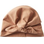 Bonnet de naissance nou� cassonade
