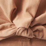 Bonnet de naissance nou� cassonade