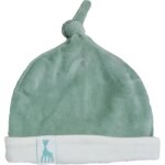 Bonnet de naissance en velours olive sophie la girafe (0 - 1 mois)