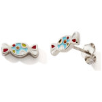 Boucles d'oreilles bonbons (argent 925)