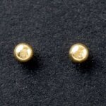 Boucles d'oreilles boule 3 mm (or jaune 750°) Boucles d'oreilles boule 3 mm (or jaune 750°)