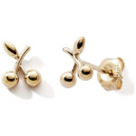 Boucles d'oreilles cerise (or jaune 375�)
