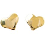 Boucles d'oreilles coeur (or jaune 750)