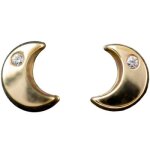 Boucles d'oreilles demie lune (or jaune 750)