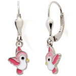 Boucles d'oreilles dormeuses poussin (argent 925)