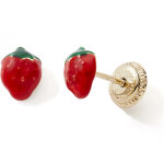 Boucles d'oreilles � vis fraises (or jaune 9 carats)