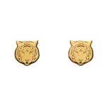 Boucles d'oreilles tigre (plaqu� or 18 carats)