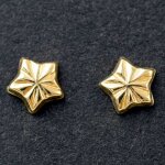 Boucles d'oreilles �toiles 4 mm (or jaune 750�)