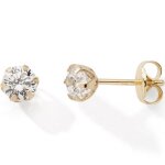 Boucles d'oreilles puces 4 mm (or jaune 750°) Boucles d'oreilles puces 4 mm (or jaune 750°)