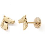 Boucles d'oreilles à vis cheval (or jaune 9 carats) Boucles d'oreilles à vis cheval (or jaune 9 carats)