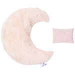 Bouillotte lune bambou et gaze de coton biscuit