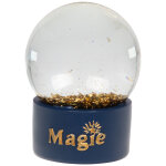 Boule � neige magie avec feuilles dor�es