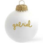 Boule de no�l lapin x atelier oranger (personnalisable)