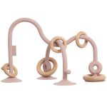 Labyrinthe � perles en silicone vieux rose