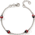Bracelet coccinelle (argent)