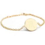 Bracelet chane mdaille scorpion personnalisable (plaqu or)