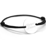 Bracelet cordon homme le chic personnalisable (argent 925)