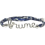 Bracelet cordon liberty prnom argent (personnalisable)