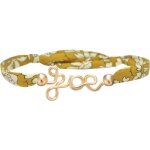 Bracelet cordon liberty prnom goldfilled jaune (personnalisable)