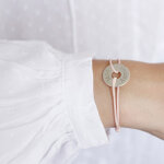 Bracelet cordon maman petite ch�rie (argent 925�)