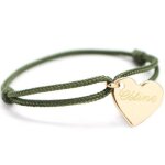 Bracelet enfant cordon kids coeur (plaqu or jaune)