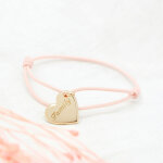 Bracelet enfant cordon kids coeur (plaqu� or jaune)