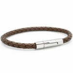 Bracelet l'epicurien marron (acier)