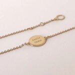 Bracelet mdaille madelaine (plaqu or jaune)