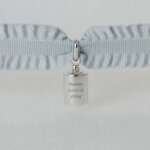 Bracelet mon petit poids en argent rhodi (personnalisable)