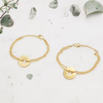 Bracelet po�me coeur (plaqu� or jaune)
