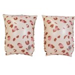 Brassards de natation l�opard vieux rose (0 - 2 ans)